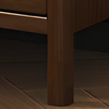 Brown Wood Tip Resistant Kids Nightstand with Legs Image - 3