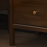 Brown Wood Tip Resistant Kids Nightstand with Legs Image - 5