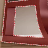 Brown Wooden Computer Desk with Storage Image - 16
