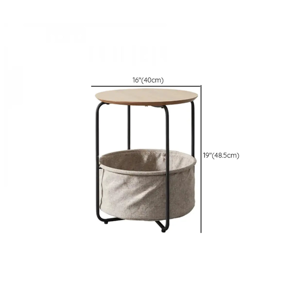 Brown Wooden Open Storage Nightstand with Drawers Image - 17