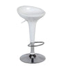 Bucket Chrome Adjustable Swivel Pedestal Bar Stool Image - 2
