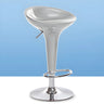 Bucket Chrome Adjustable Swivel Pedestal Bar Stool Image - 33