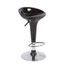 Bucket Chrome Adjustable Swivel Pedestal Bar Stool Image - 7