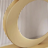 C-Shaped Base Decorative Marble Gold Console Table Image - 5