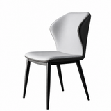 Wingback Faux Leather Upholstered Dining Chair