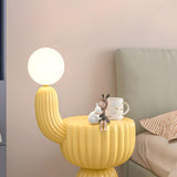 Cactus Multifunctional Green Side Table Floor Lamp Image - 8
