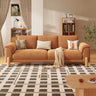 Caramel Tear Resistant Tech Flannel Sofa with Slipcover Image - 1