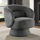 Caramel Velvet Curved Back Sloped Arms Accent Chair Image - 19