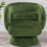 Caramel Velvet Curved Back Sloped Arms Accent Chair Image - 20