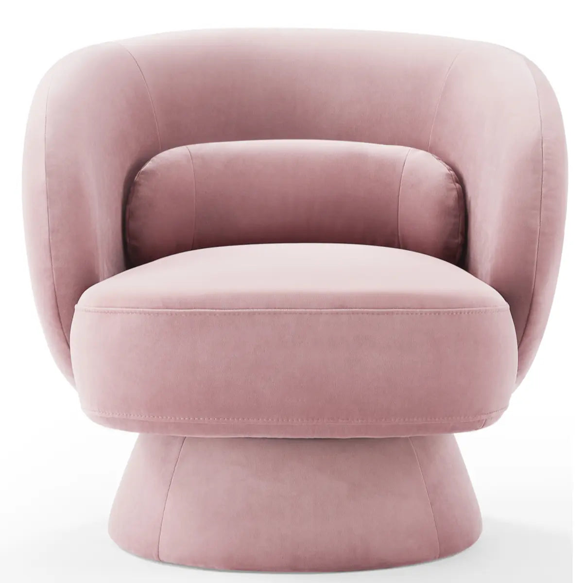 Caramel Velvet Curved Back Sloped Arms Accent Chair Image - 25