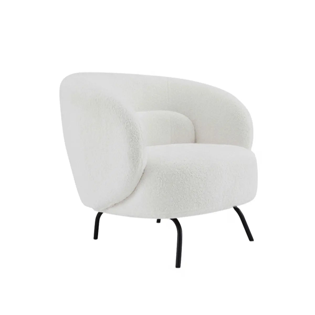 Caramel Velvet Curved Back Sloped Arms Accent Chair Image - 9