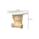 Cartoon-Shaped Resin Open Storage Table Kids Nightstand #size
