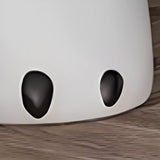 Cartoon White Resin Wood Open Storage Kids Nightstand Image - 14