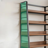 Casual Alloy Open Back 5-Tier Etagere Storage Bookshelf Image - 11