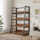 Casual Alloy Open Back 5-Tier Etagere Storage Bookshelf Image - 16
