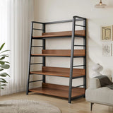 Casual Alloy Open Back 5-Tier Etagere Storage Bookshelf Image - 18
