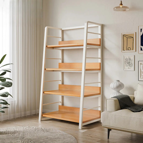 Casual Alloy Open Back 5-Tier Etagere Storage Bookshelf Image - 2