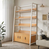 Casual Alloy Open Back 5-Tier Etagere Storage Bookshelf Image - 24