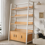 Casual Alloy Open Back 5-Tier Etagere Storage Bookshelf Image - 3