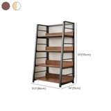 Casual Alloy Open Back 5-Tier Etagere Storage Bookshelf Image - 30