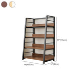 Casual Alloy Open Back 5-Tier Etagere Storage Bookshelf Image - 32