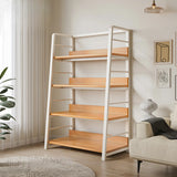 Casual Alloy Open Back 5-Tier Etagere Storage Bookshelf Image - 4