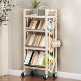 Casual Beige Steel Open Sliding Display Bookshelf Image - 13