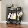 Casual Beige Steel Open Sliding Display Bookshelf Image - 30