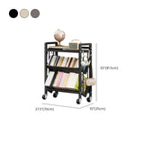 Casual Beige Steel Open Sliding Display Bookshelf Image - 43