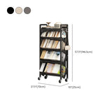 Casual Beige Steel Open Sliding Display Bookshelf Image - 49