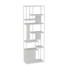 Casual Black Vertical Alloy Open-Back Display Bookshelf Image - 10