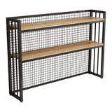 Casual Desktop Adjustable 3 Tiers Storage Bookshelf Image - 5