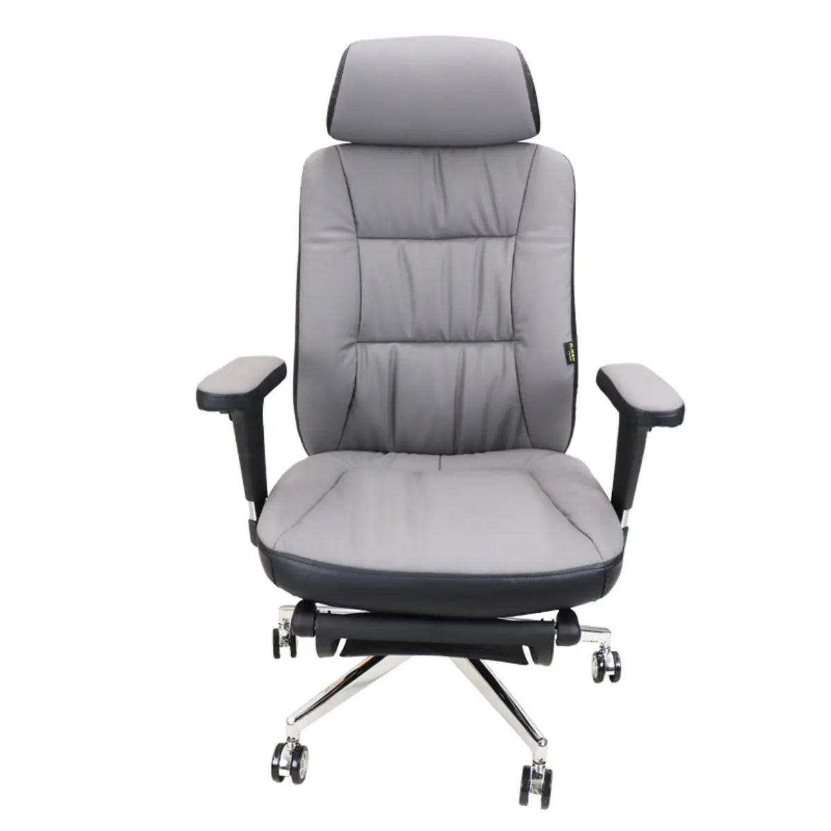 Casual Ergonomic Swivel PU Office Chair with Headrest Image - 4