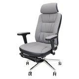 Casual Ergonomic Swivel PU Office Chair with Headrest Image - 5