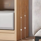 Casual Freestanding Adjustable Shelves Wood Bookcase Image - 10