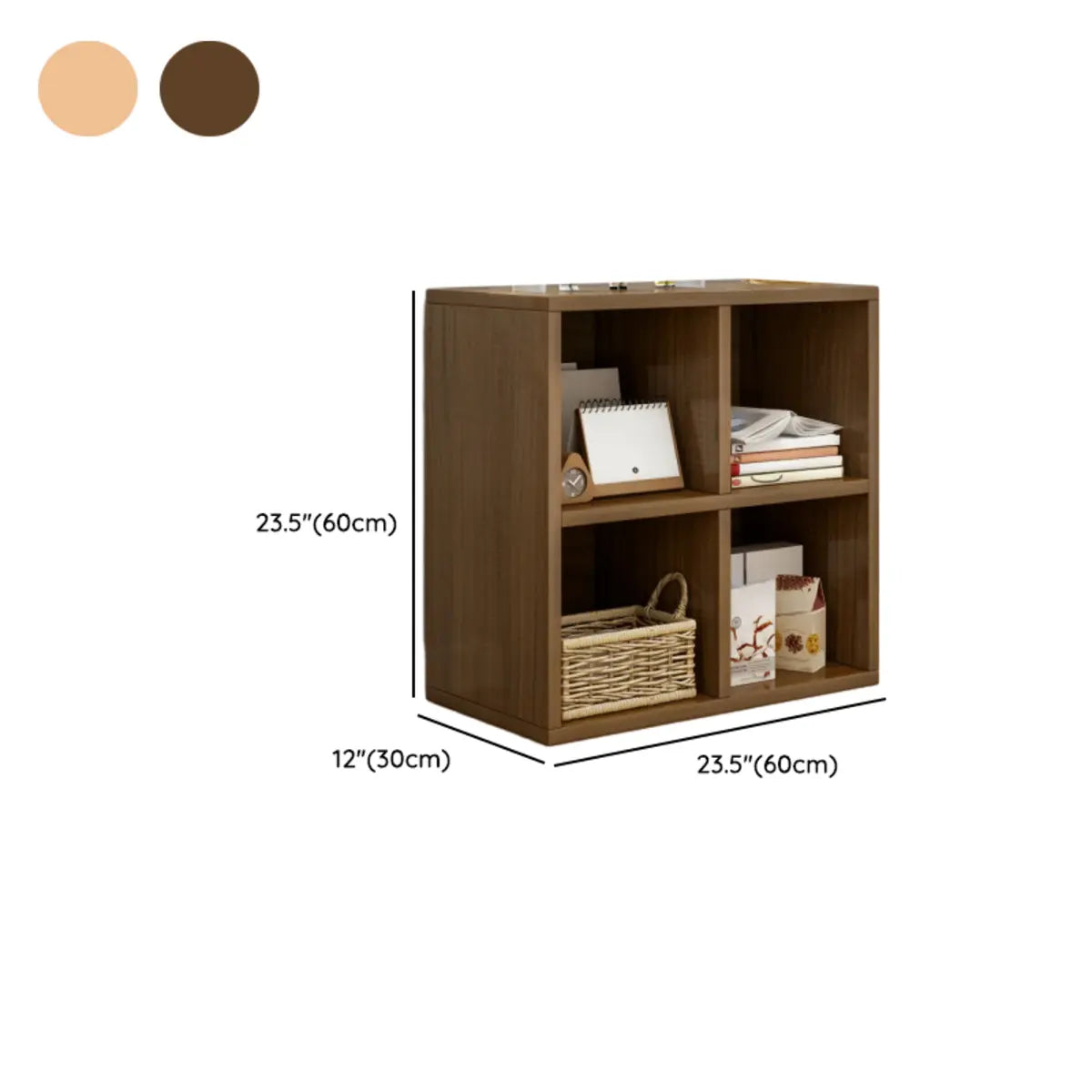 Casual Freestanding Adjustable Shelves Wood Bookcase Image - 31