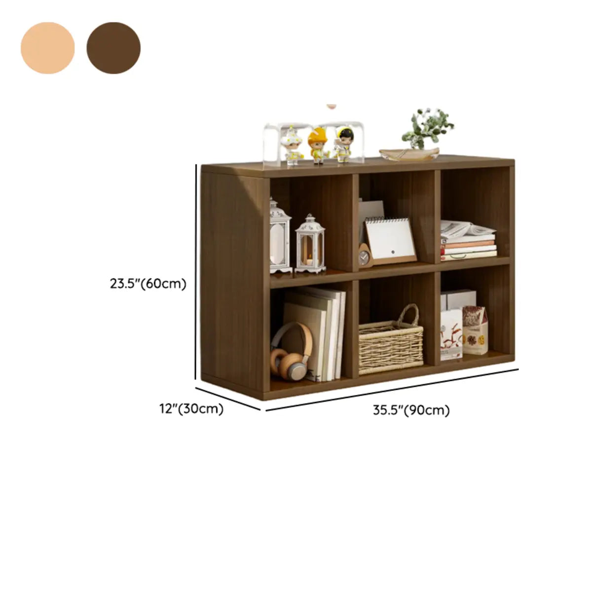 Casual Freestanding Adjustable Shelves Wood Bookcase Image - 32