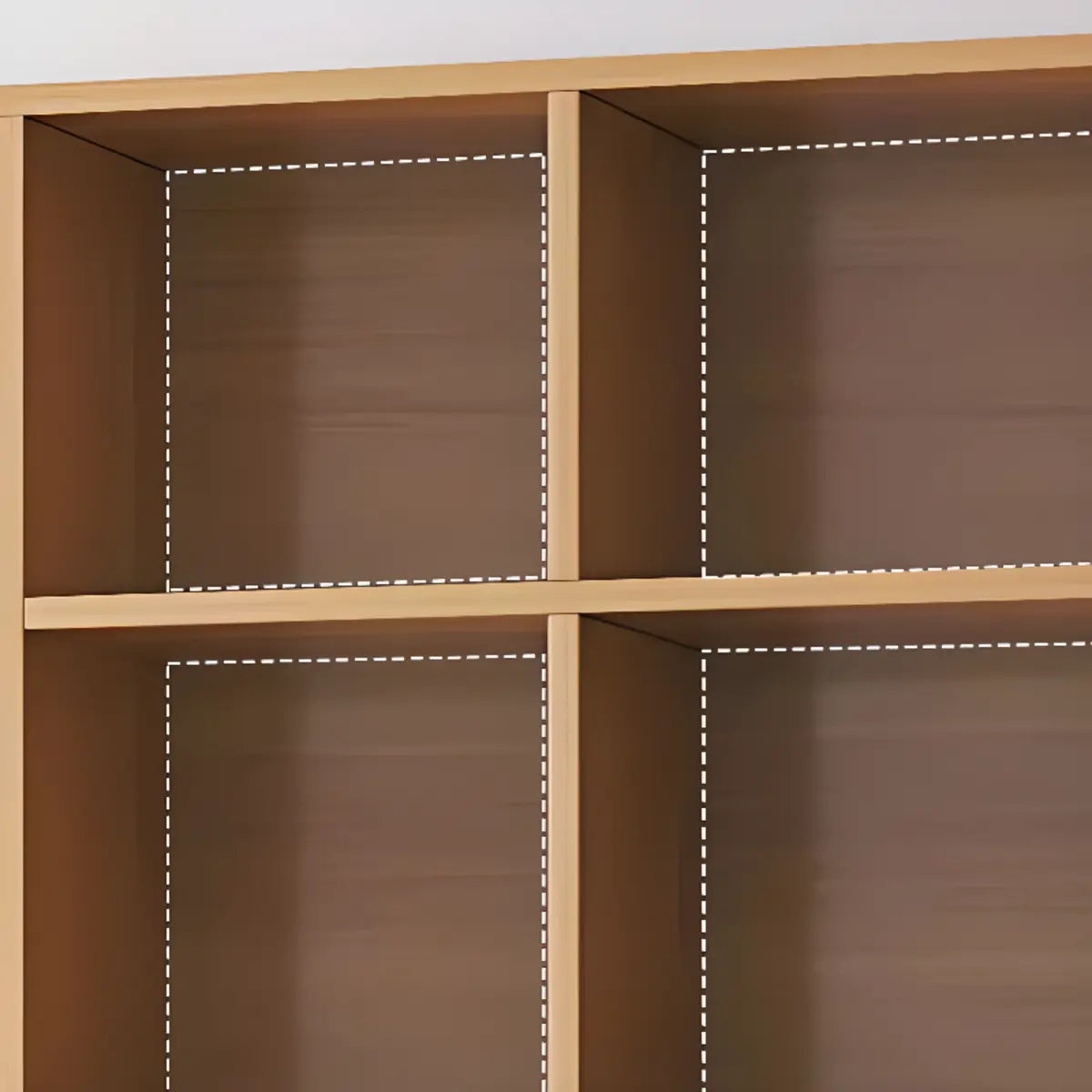 Casual Freestanding Adjustable Shelves Wood Bookcase Image - 7