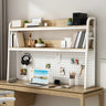 Casual Metal Ladder Wood 3-Tiers Desktop Bookcase Image - 4