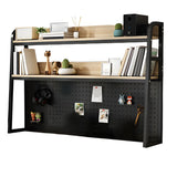 Casual Metal Ladder Wood 3-Tiers Desktop Bookcase Image - 5