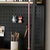 Casual Metal Ladder Wood 3-Tiers Desktop Bookcase Image - 8