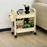 Casual Mobile Multifunctional Storage Cart Bookshelf Image - 13
