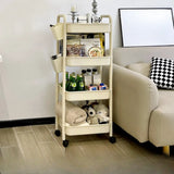 Casual Mobile Multifunctional Storage Cart Bookshelf Image - 16