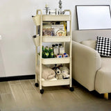 Casual Mobile Multifunctional Storage Cart Bookshelf Image - 16