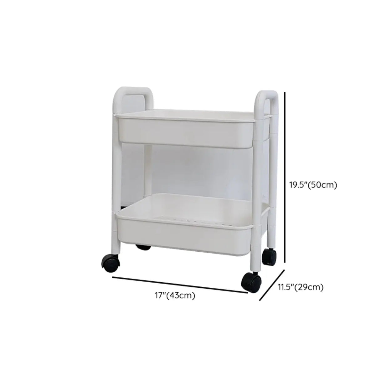 Casual Mobile Multifunctional Storage Cart Bookshelf 