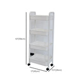 Casual Mobile Multifunctional Storage Cart Bookshelf Image - 19