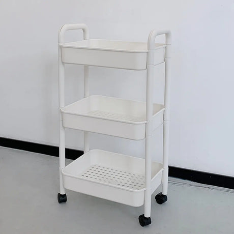 Casual Mobile Multifunctional Storage Cart Bookshelf Image - 2