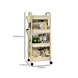 Casual Mobile Multifunctional Storage Cart Bookshelf Image - 20