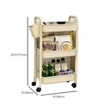 Casual Mobile Multifunctional Storage Cart Bookshelf Image - 21