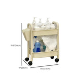 Casual Mobile Multifunctional Storage Cart Bookshelf Image - 25